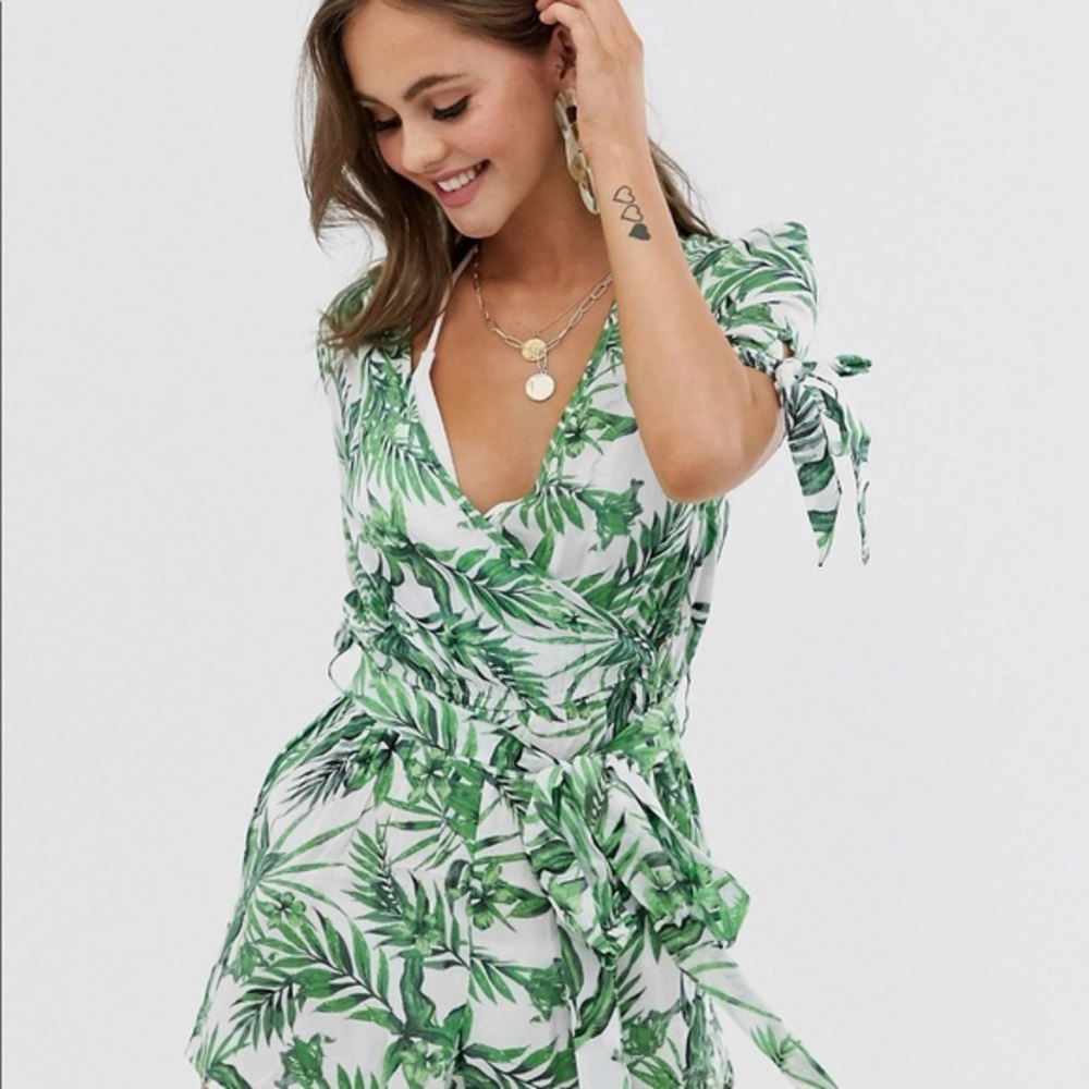 ASOS/Influence Tropical Romper